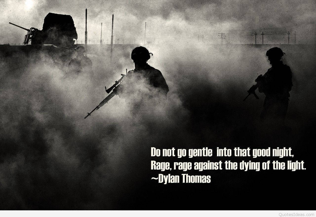 Black White War Quote Wallpaper