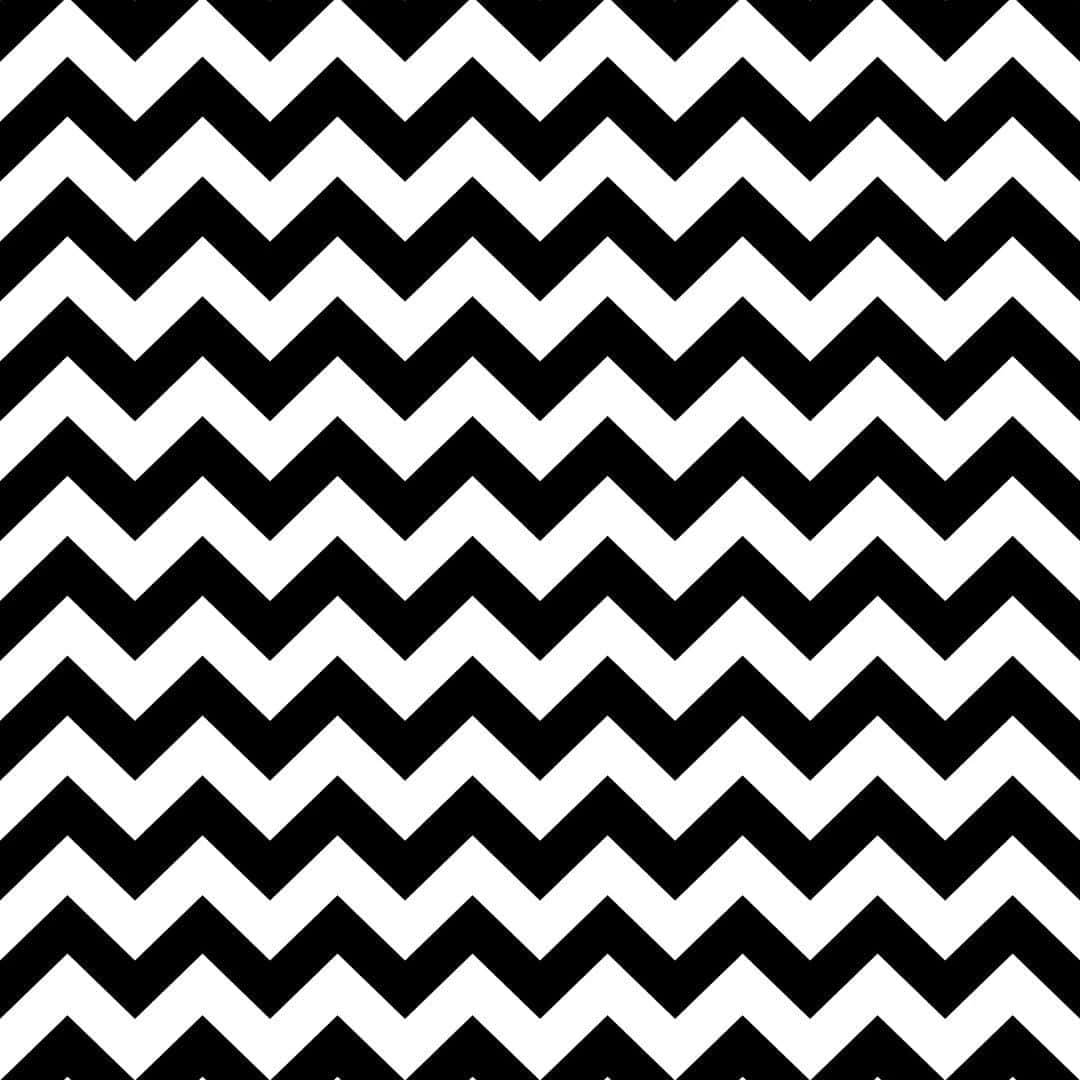 Black White Zigzag Pattern Wallpaper