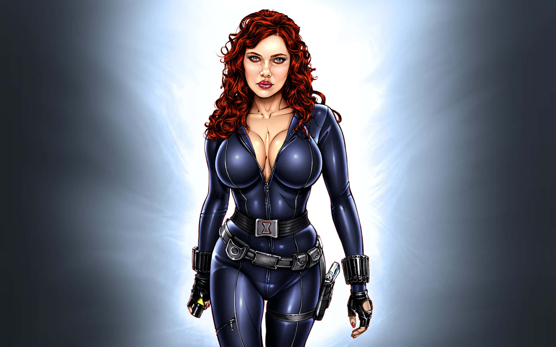 Scarlettjohansson Som Black Widow I Marvel Cinematic Universe