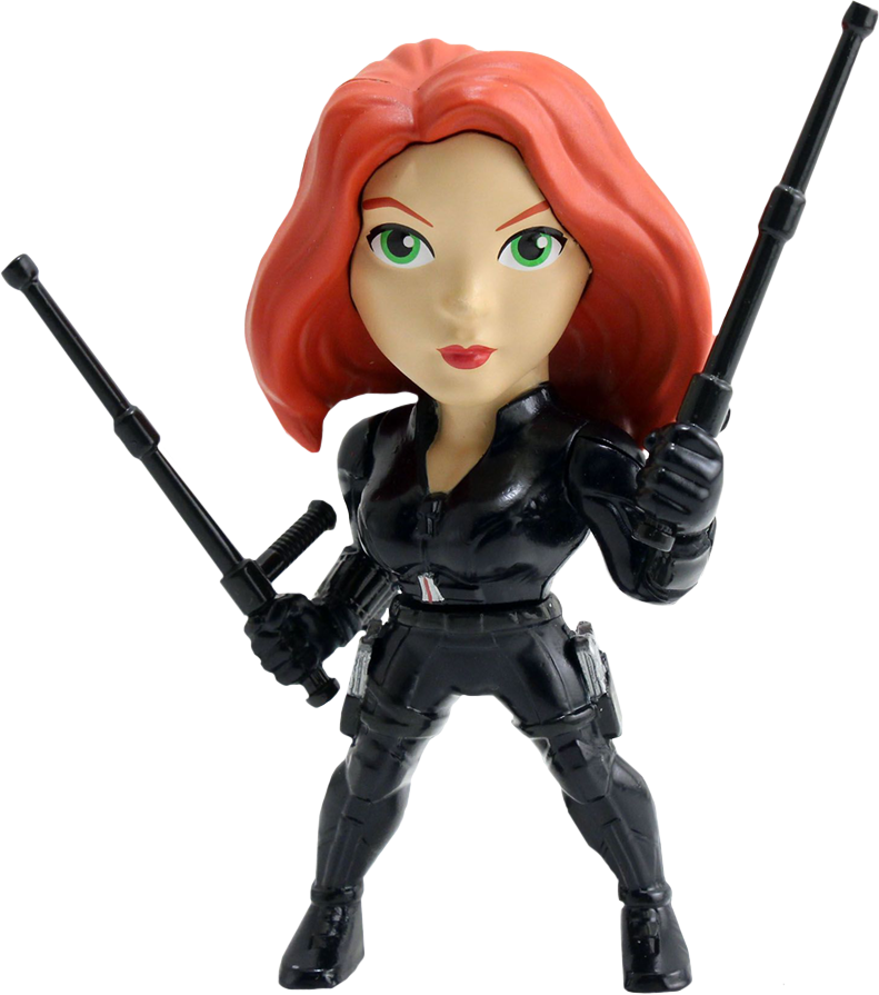 Black Widow Action Figure Pose PNG