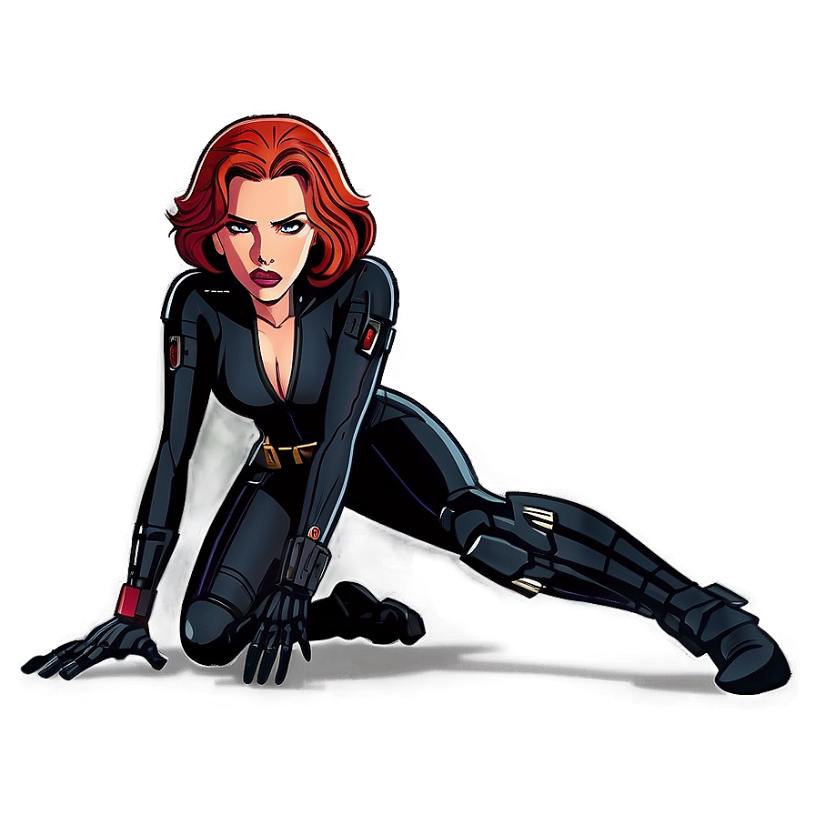 Black Widow Animated Png Vnr PNG