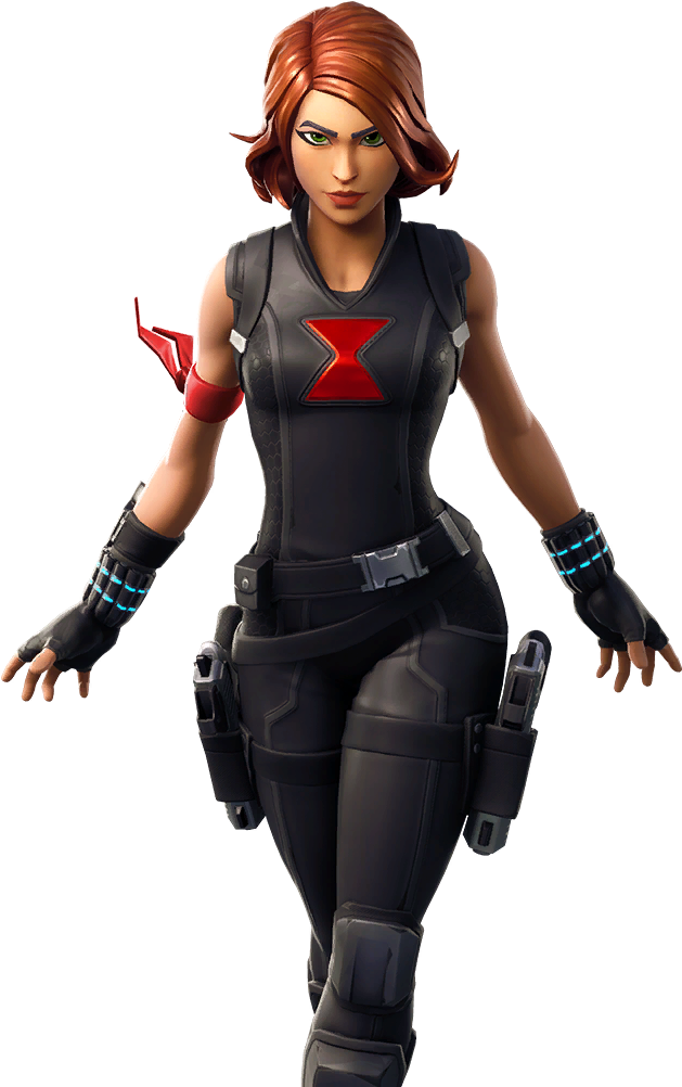 Black Widow Fortnite Skin PNG