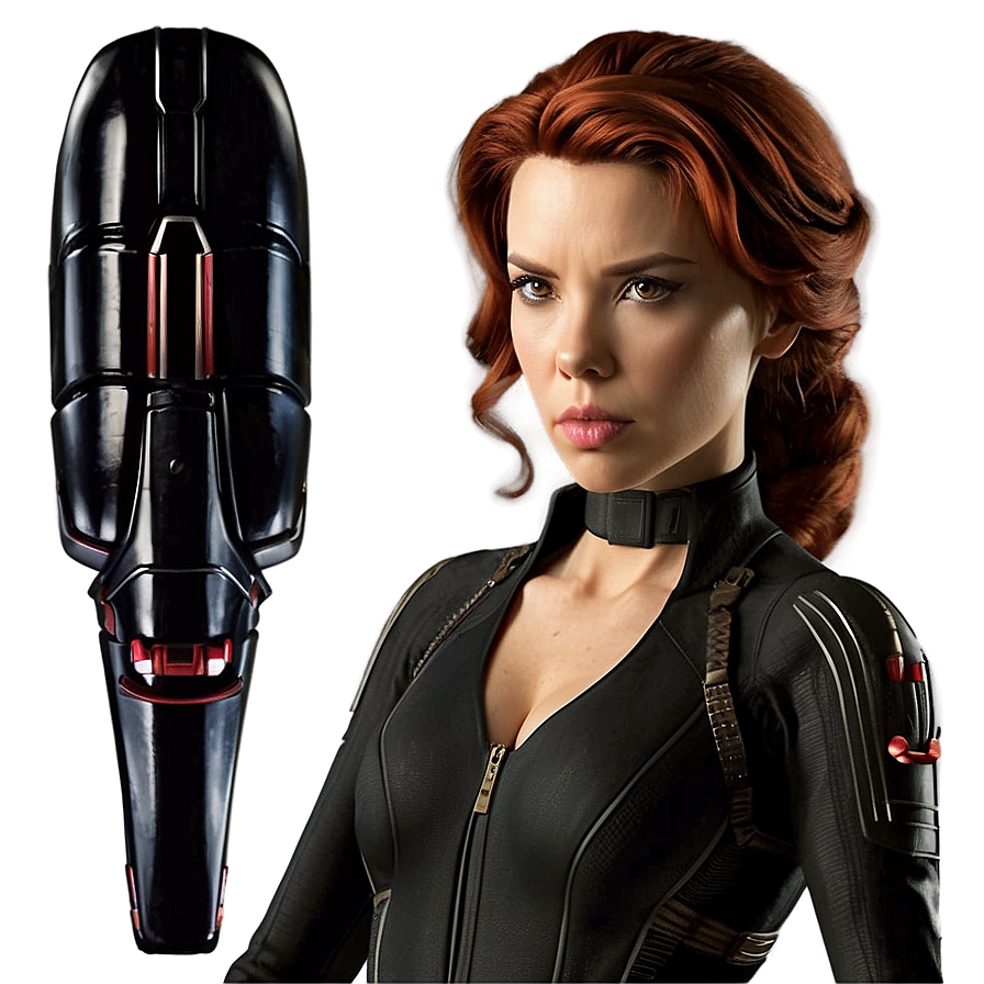 Black Widow Hairstyle Png 05212024 PNG