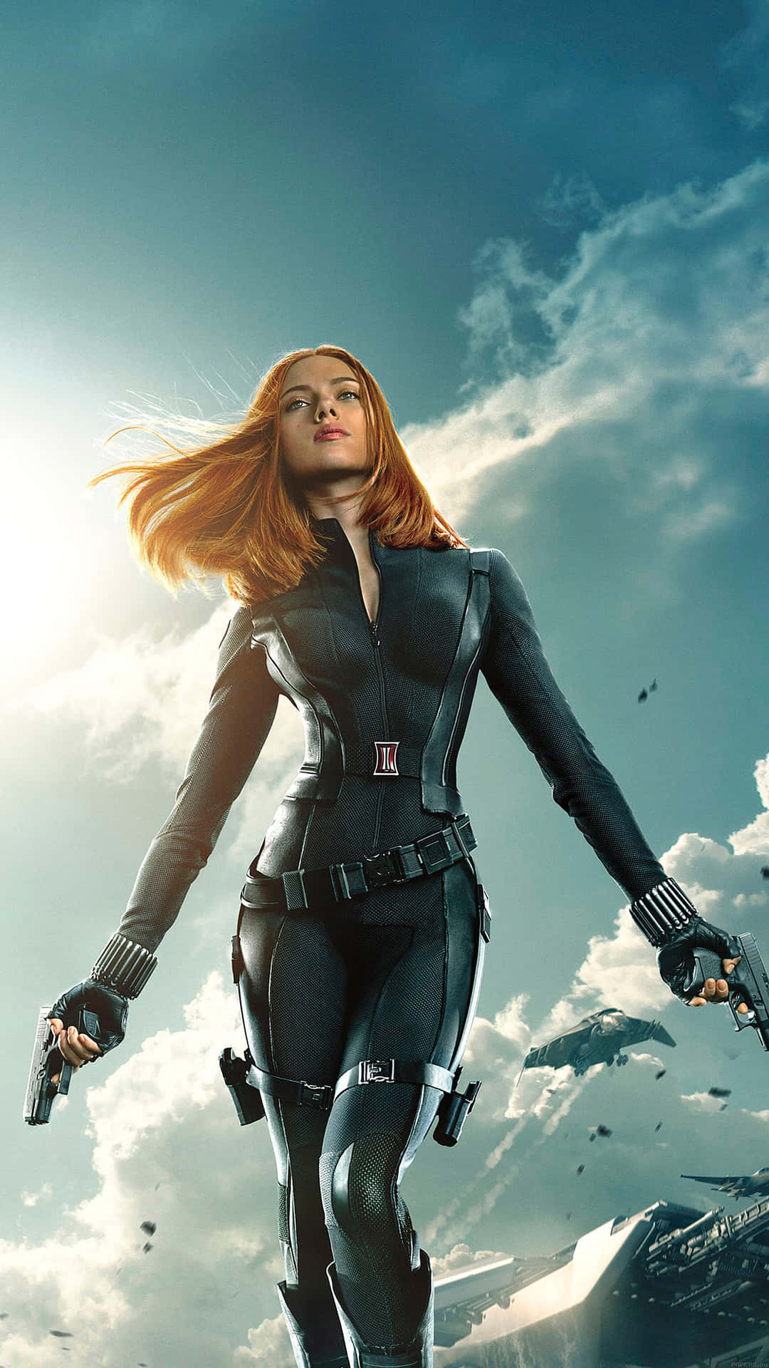 Get the latest Black Widow inspired iPhone Wallpaper