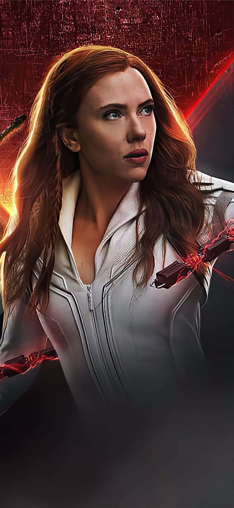 Keep updated with the latest Black Widow news on your iPhone Wallpaper