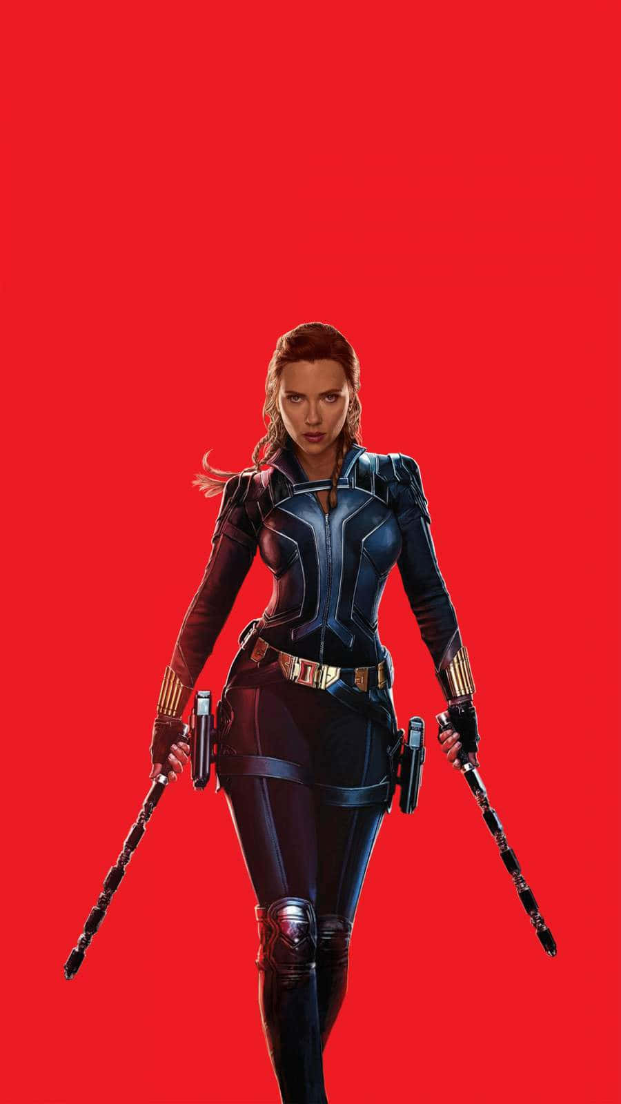 The Avengers unite with the Black Widow iPhone 7 Wallpaper