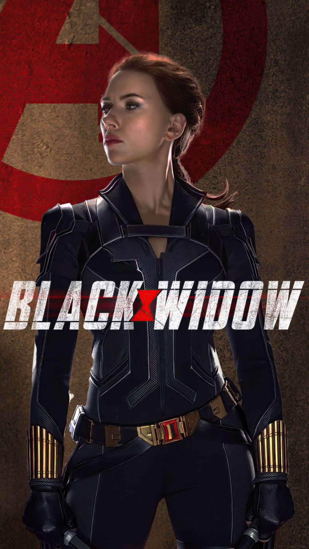 Kläupp Din Iphone Med Black Widow-utseendet. Wallpaper