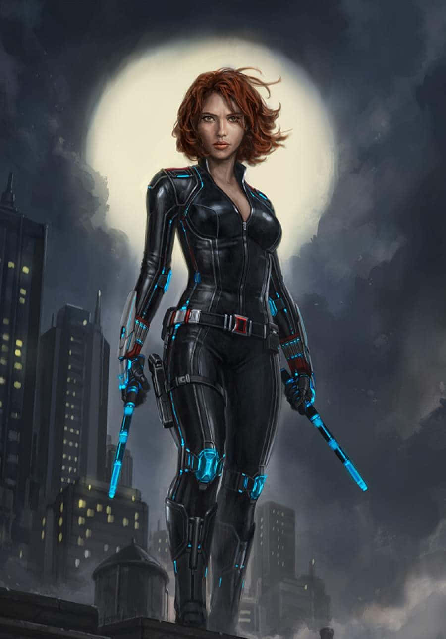 Stay connected with ease with the Black Widow Iphone Wallpaper