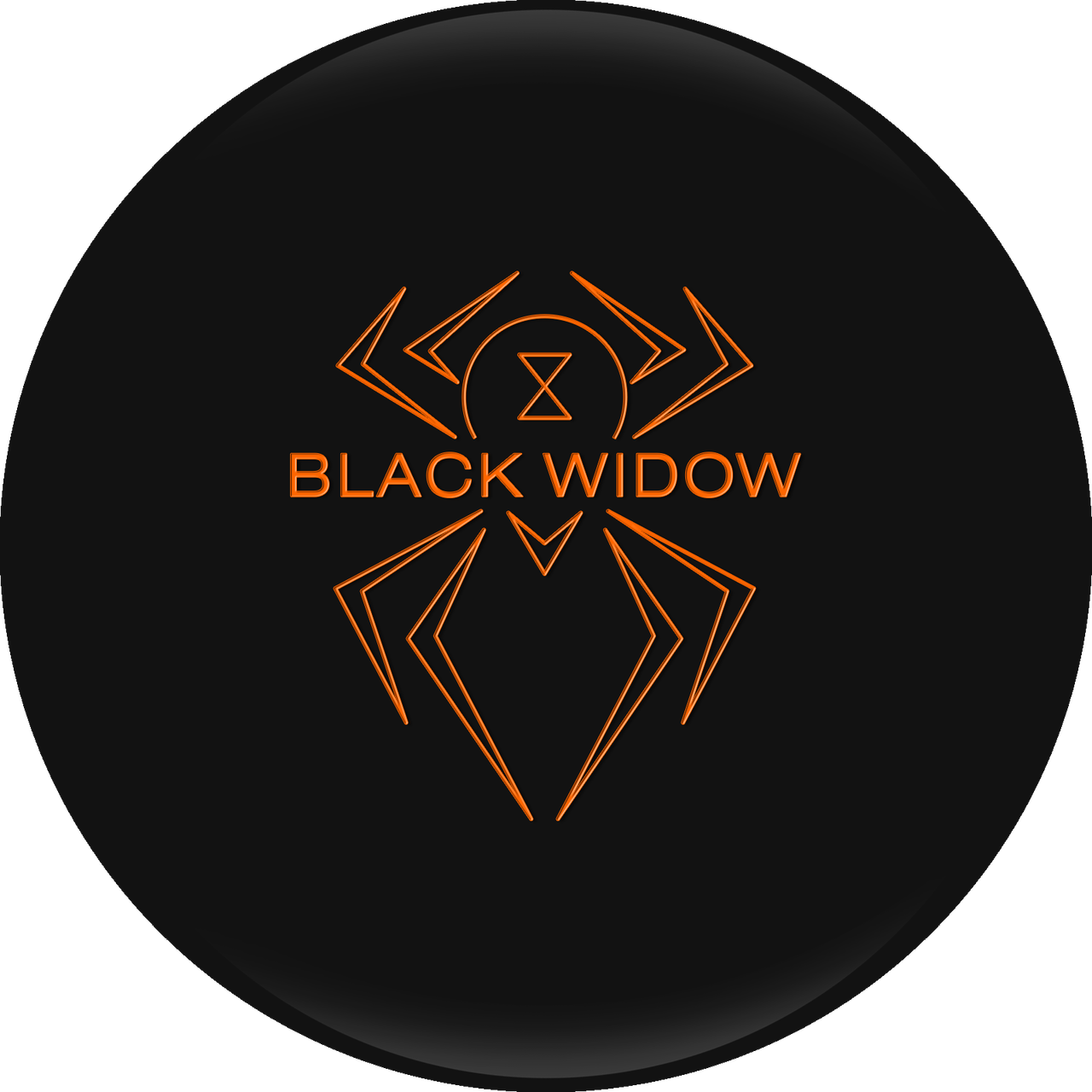 Black Widow Logo Orangeon Black PNG