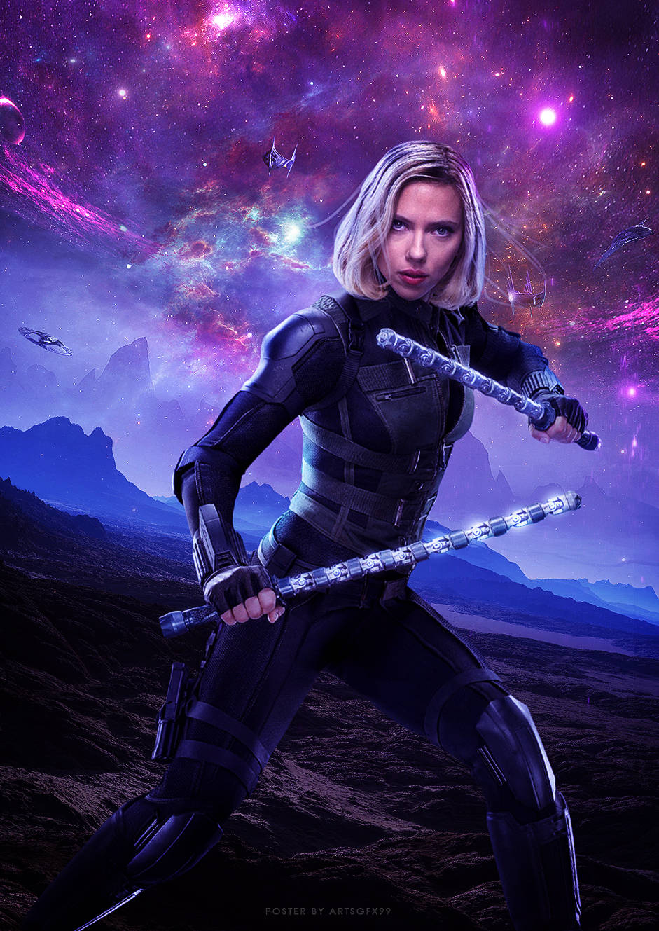 Black Widow Marvel Infinity War Wallpaper