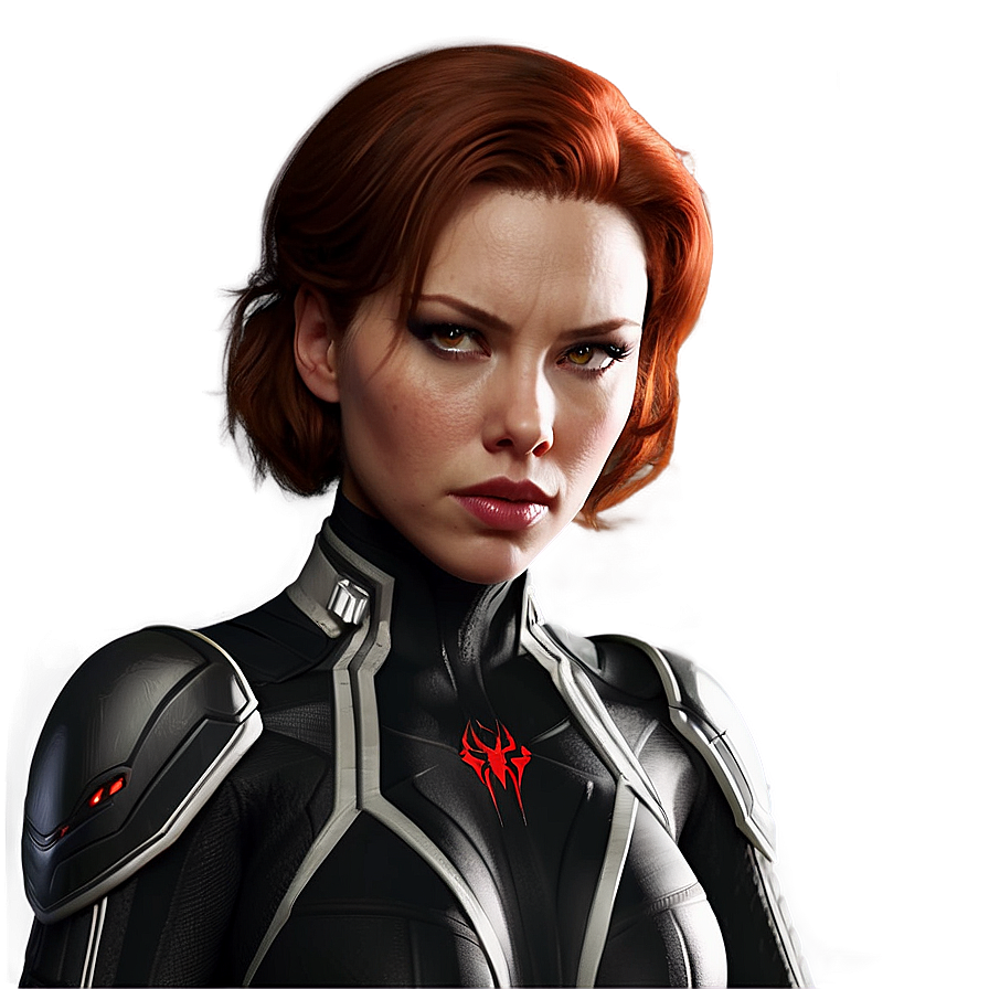 Download Black Widow Portrait Png Wsm25 | Wallpapers.com