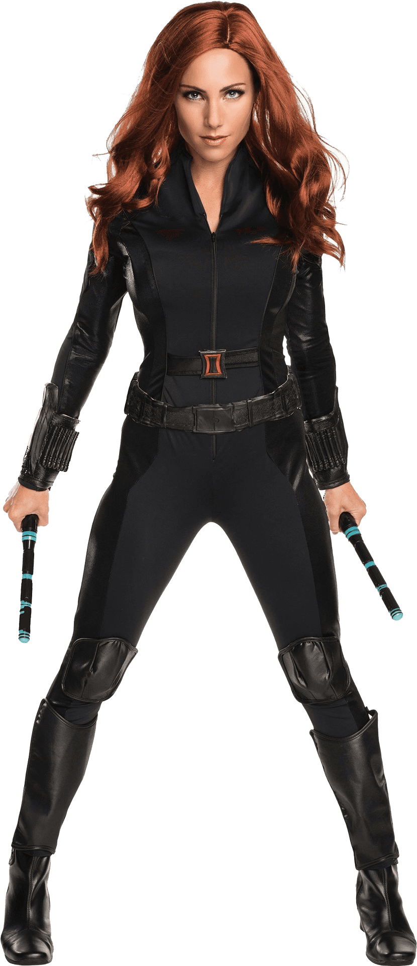 Black Widow Readyfor Action PNG