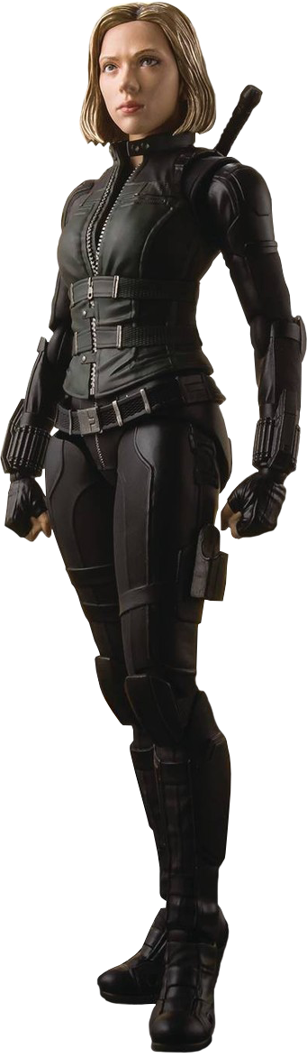 Black Widow Standing Pose PNG
