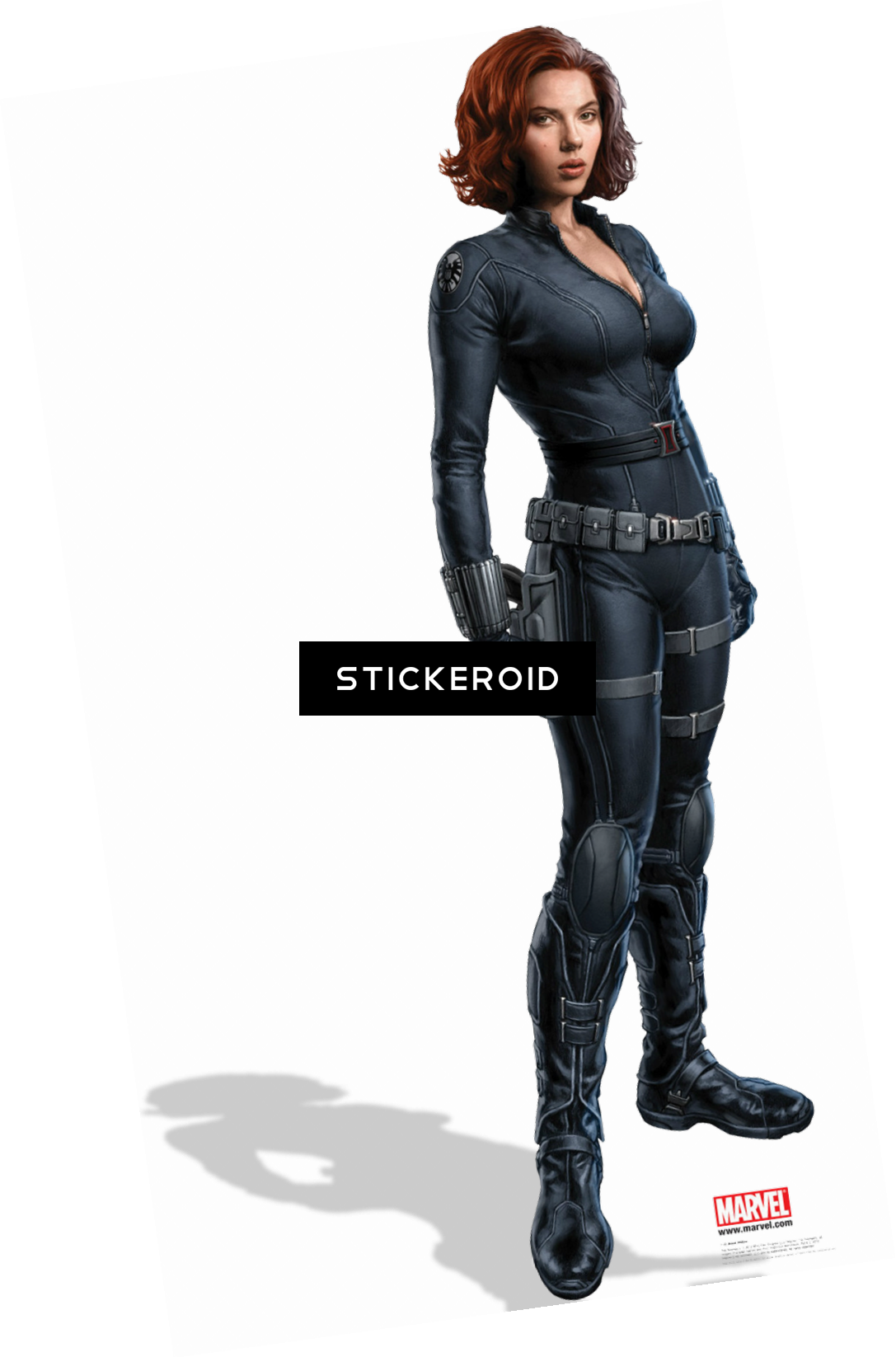Black Widow Standing Pose PNG