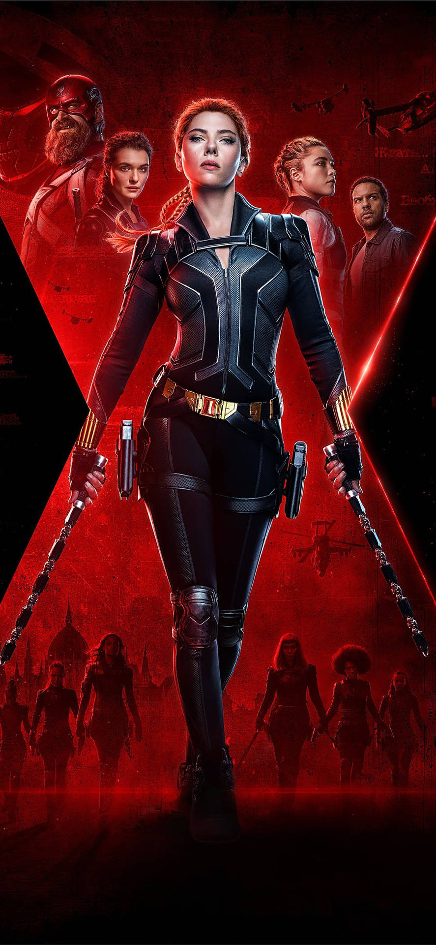 Black Widow Suit Marvel iPhone X Wallpaper