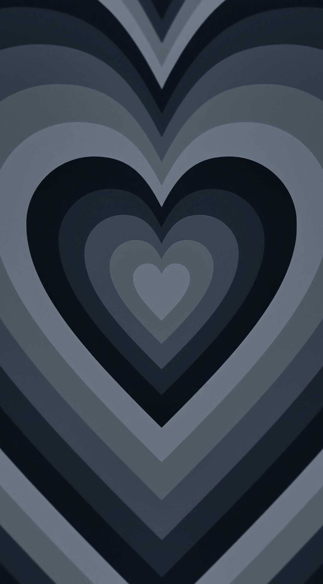 Black Wildflower Heart Background