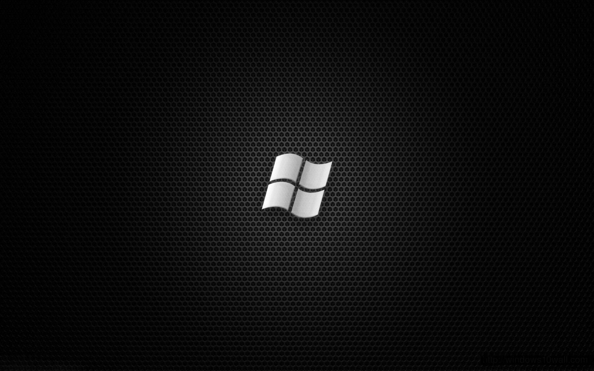 Logo Nero Di Windows 10 Hd Incandescente Sfondo