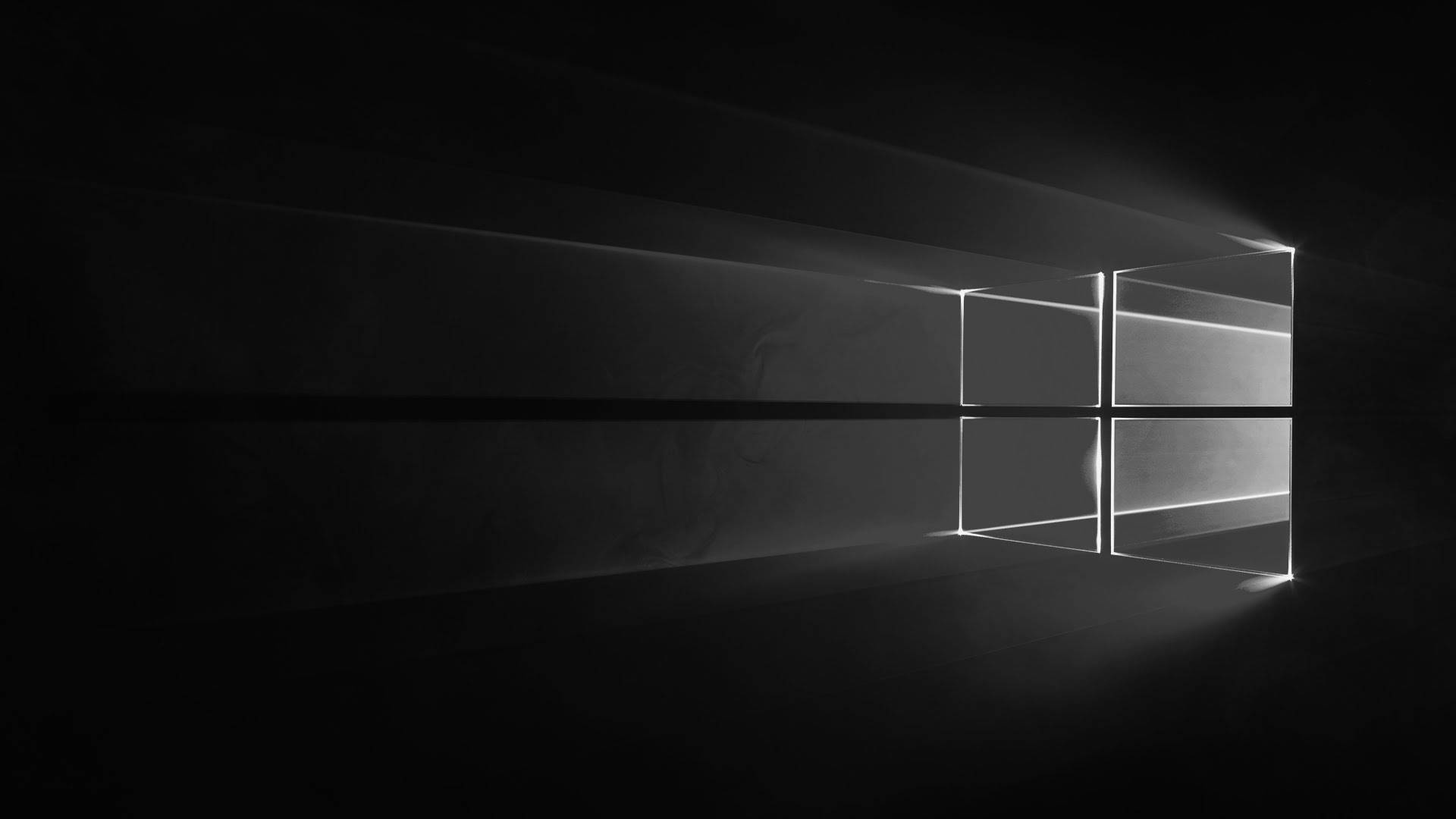 Logotipode Windows 10 Hd En Negro Fondo de pantalla