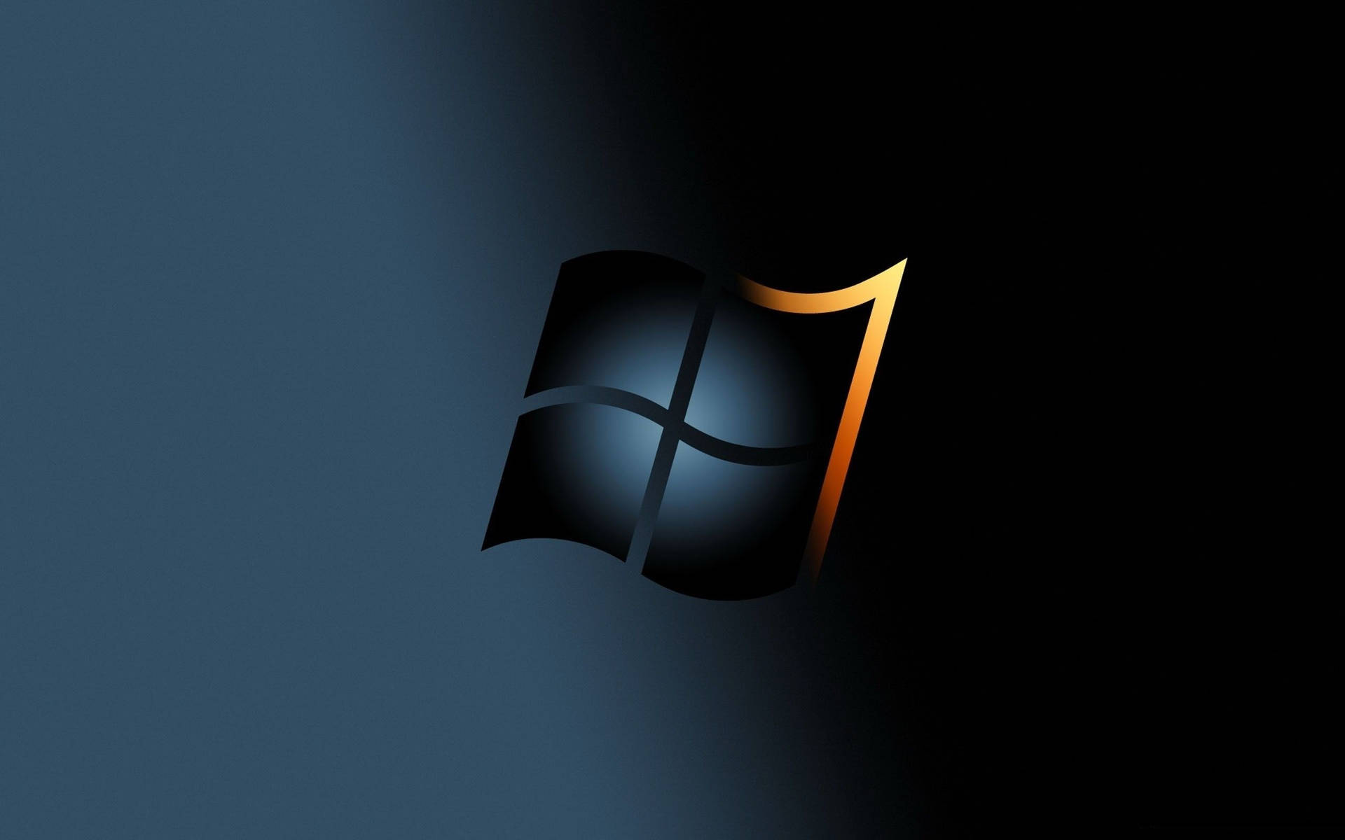 Nero Windows 10 Hd Orange Tip Sfondo