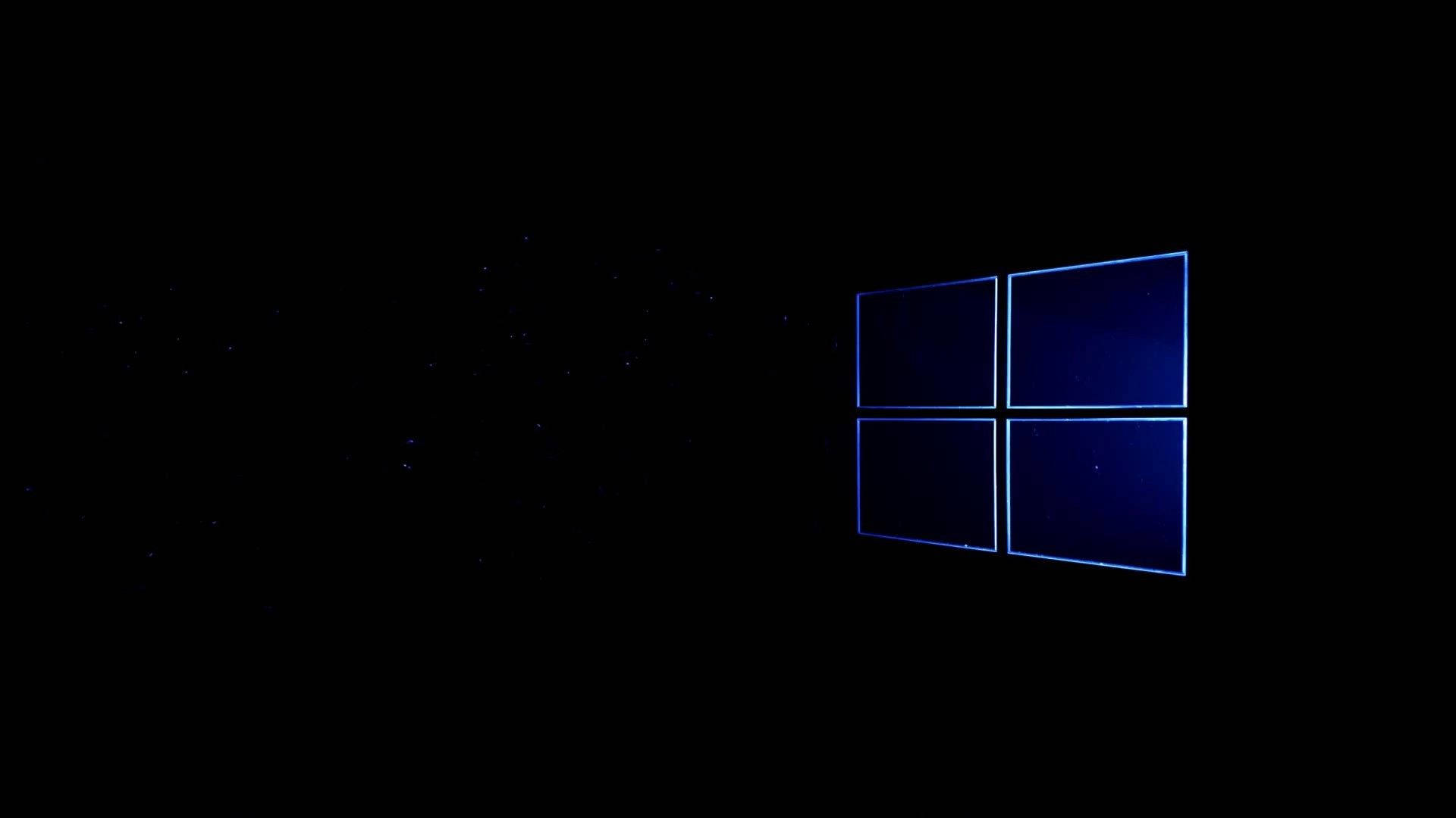 Black Windows 10 Hd Subtle Outline Wallpaper
