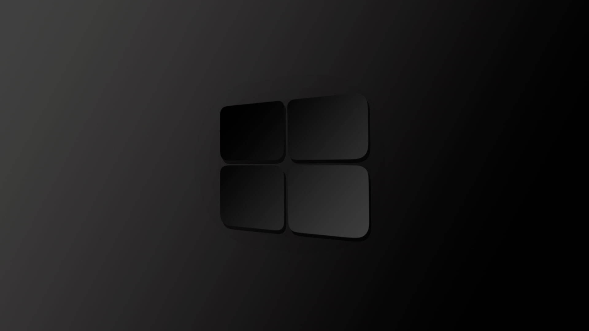Black Windows 10 Hd With Shadow Wallpaper