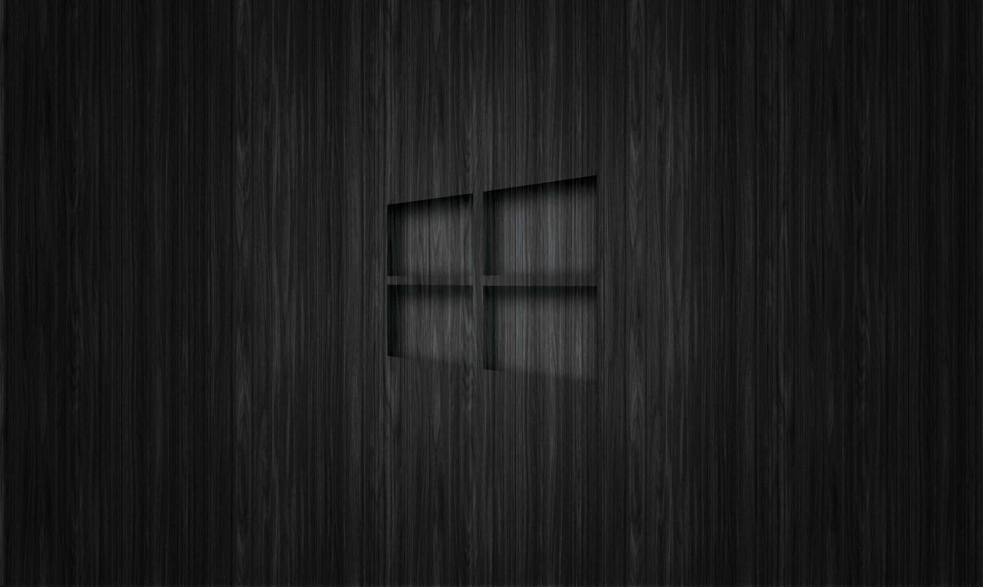 Black Windows Desktop Lock Screen Background