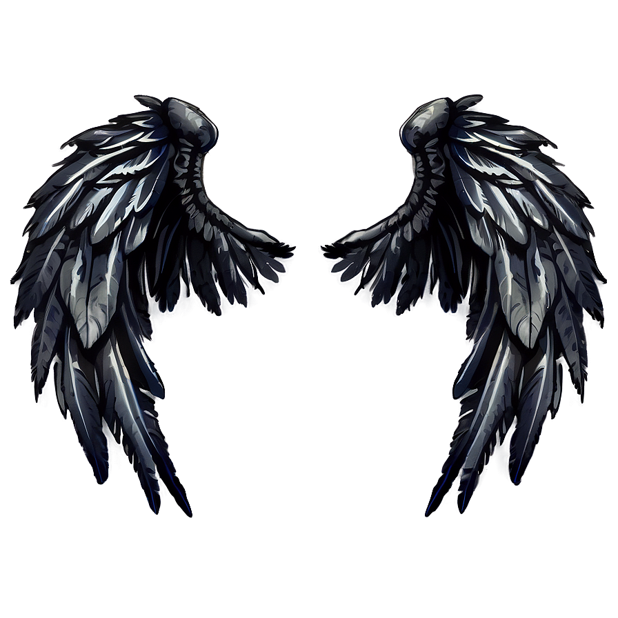Black Wings Of An Angel Png 06232024 PNG