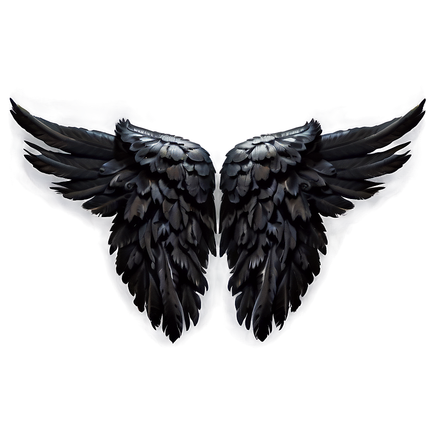 Black Wings Of Beauty Png 06232024 PNG