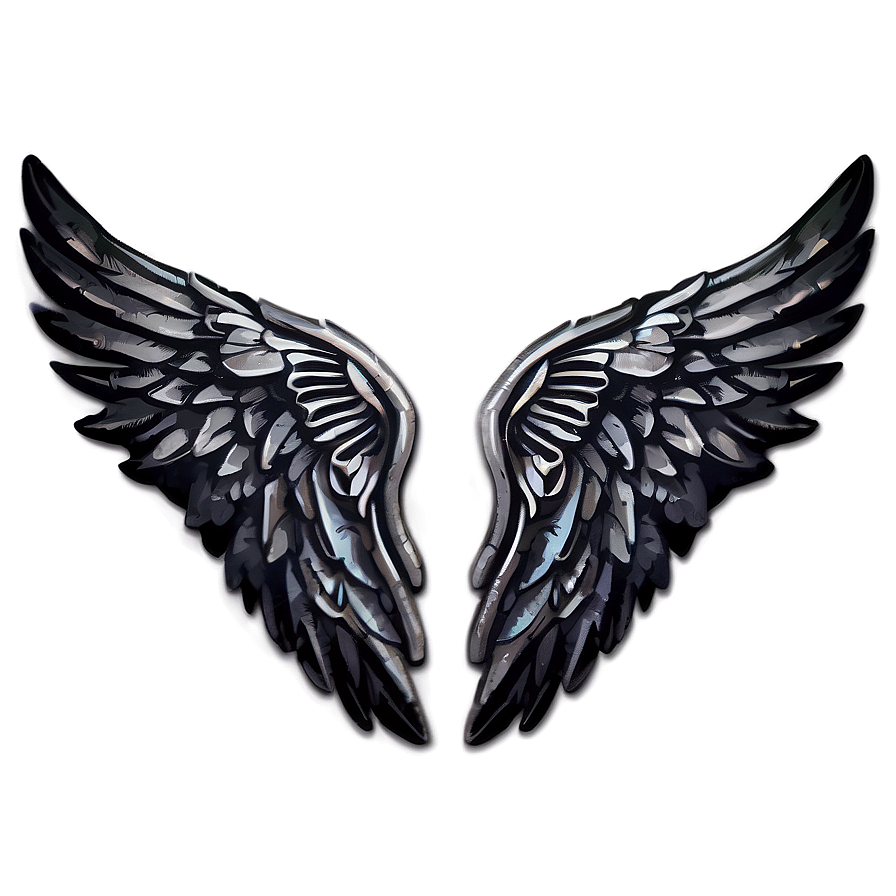 Black Wings Of Courage Png 82 PNG