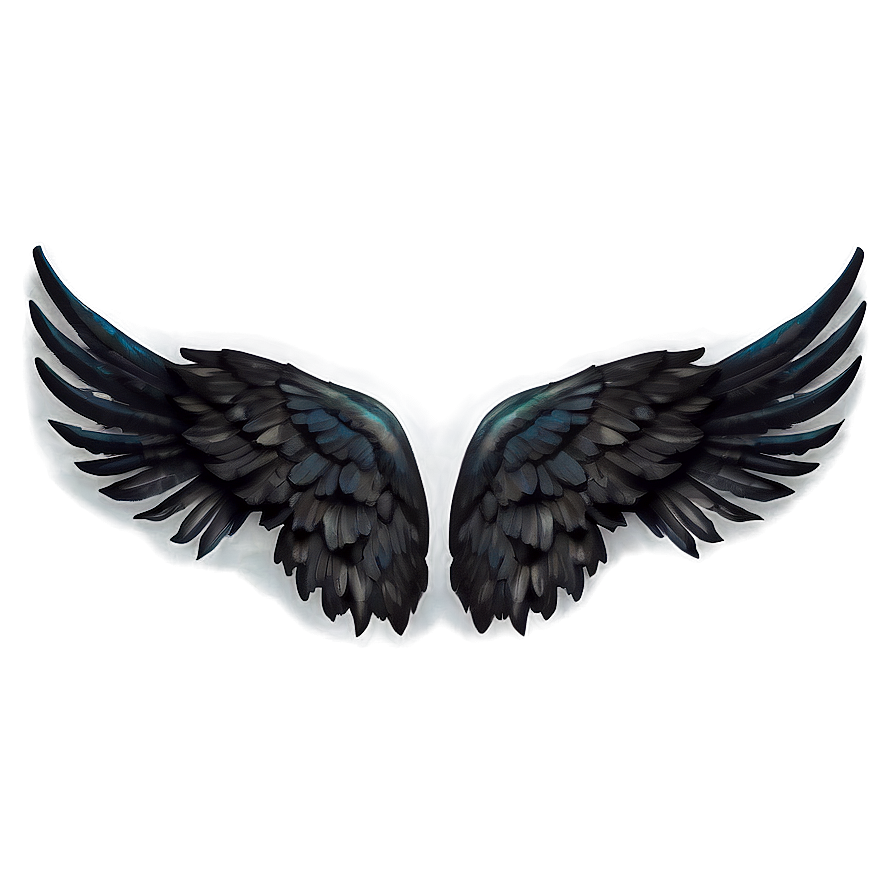 Download Black Wings Of Mystery Png Ivm | Wallpapers.com