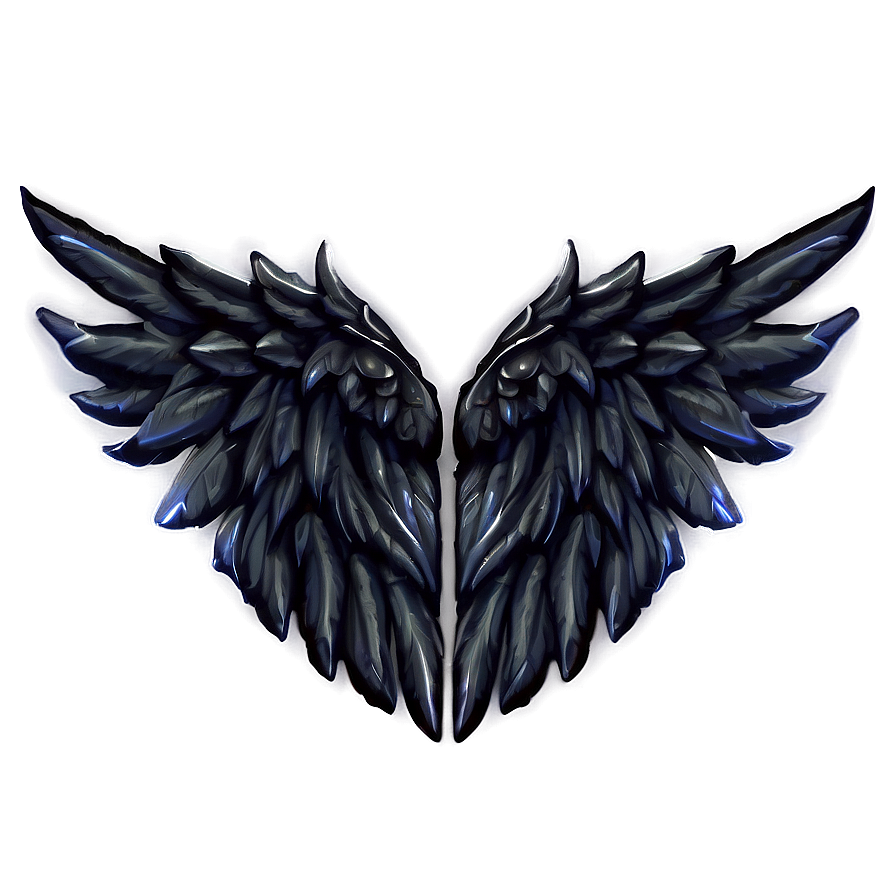 Black Wings Of Power Png 3 PNG