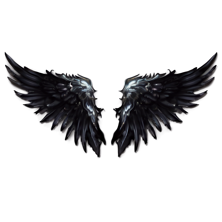 Black Wings Of Power Png Cgm52 PNG