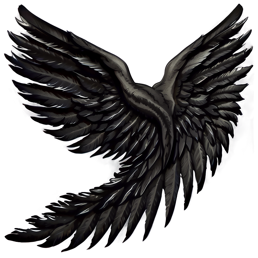 Black Wings Of Sorrow Png Out PNG