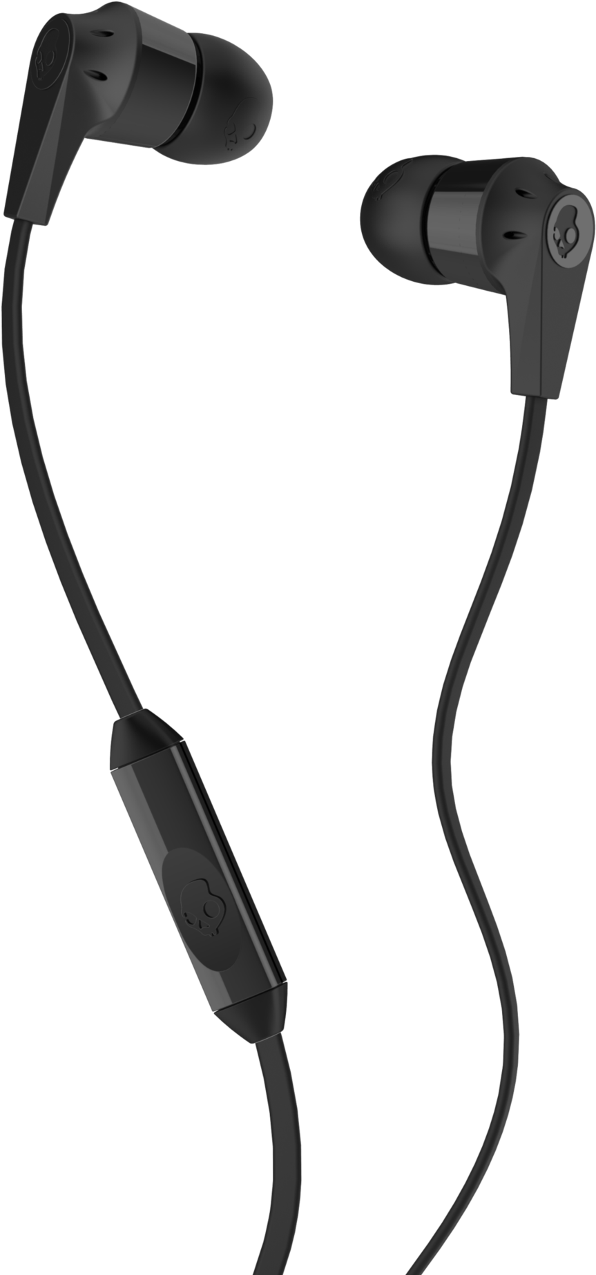 Black Wired In Ear Earbuds PNG