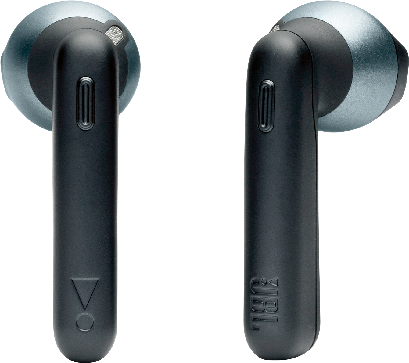 Download Black Wireless Earbuds Side View | Wallpapers.com