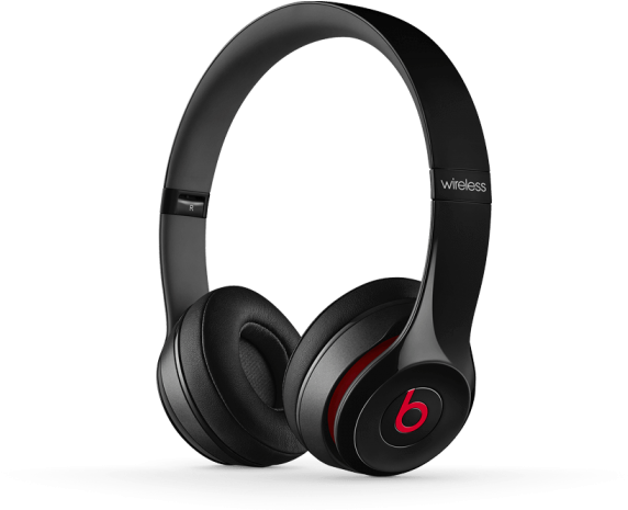 Black Wireless Headphones PNG