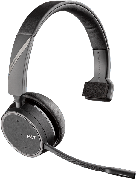 Black Wireless Headset P L T Brand PNG