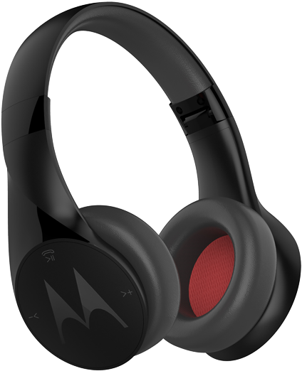 Black Wireless Over Ear Headphones PNG