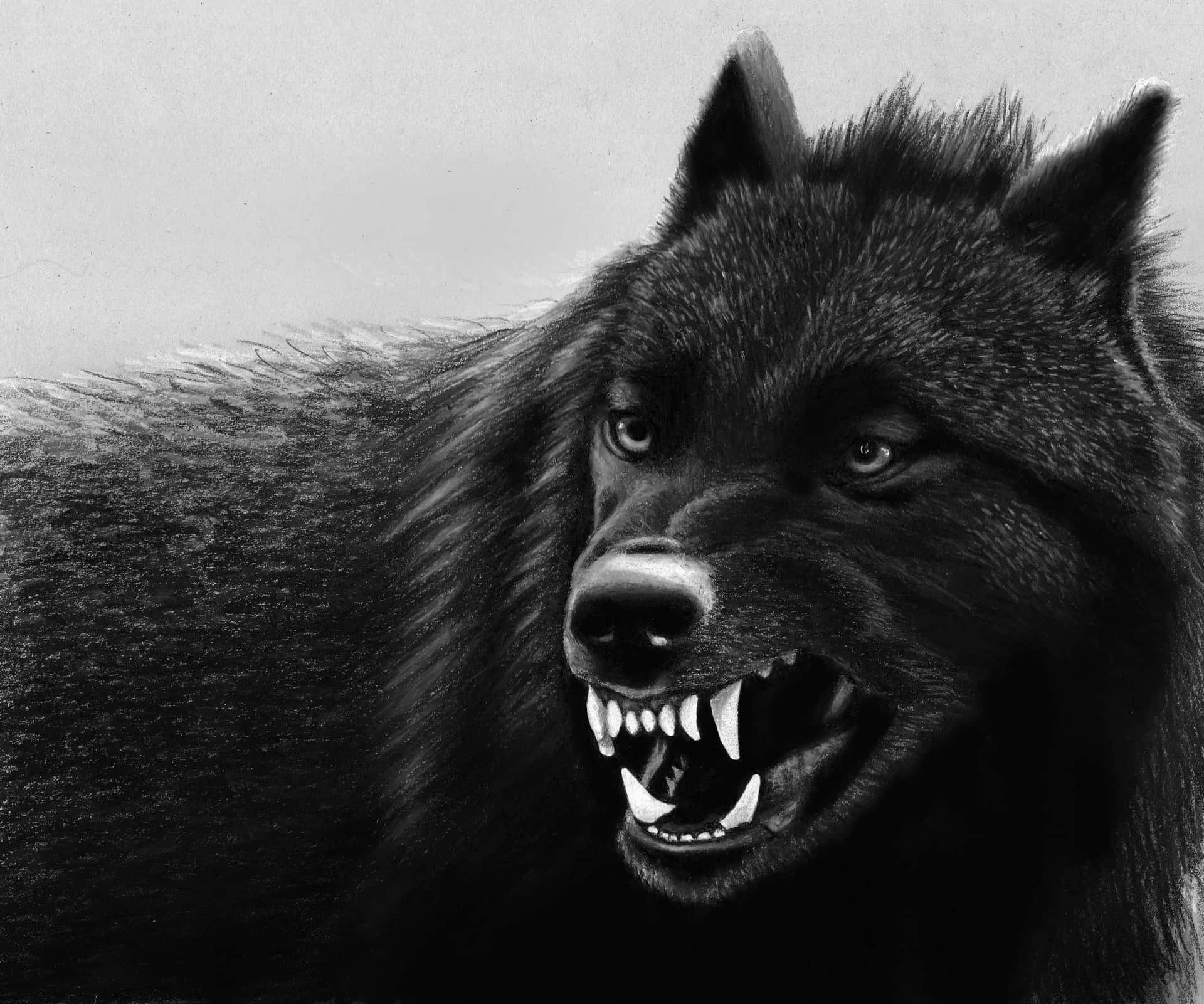 Entdeckedie Mysteriöse Kraft Des Schwarzen Wolfs