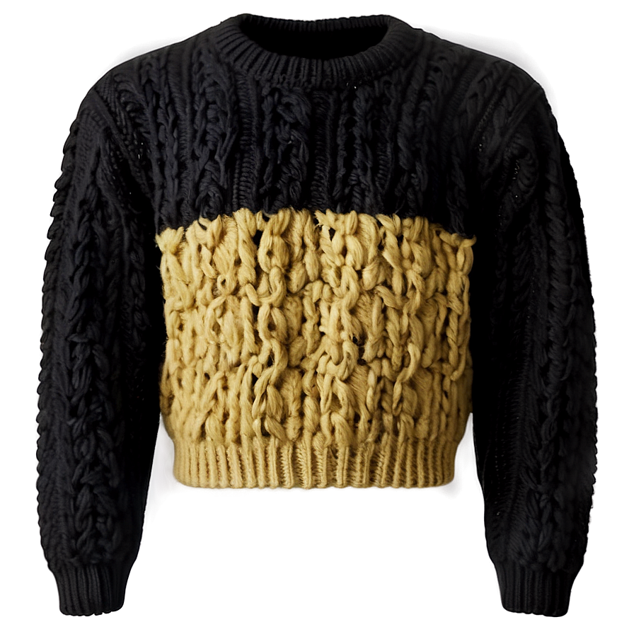 Black Wool Sweater Png 4 PNG