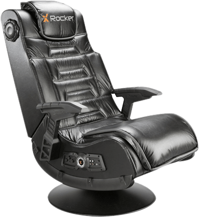 Black X Rocker Gaming Chair PNG