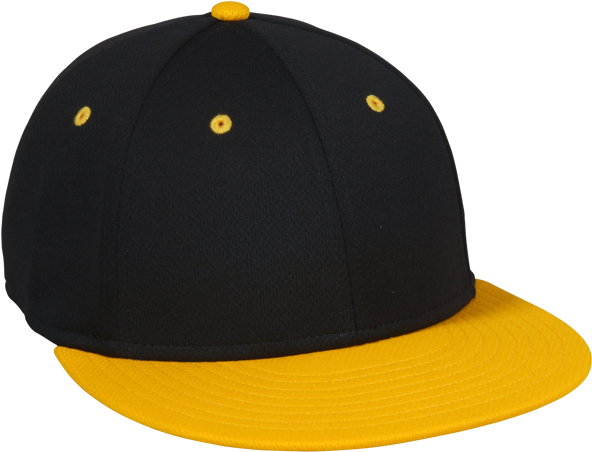 Black Yellow Baseball Cap PNG