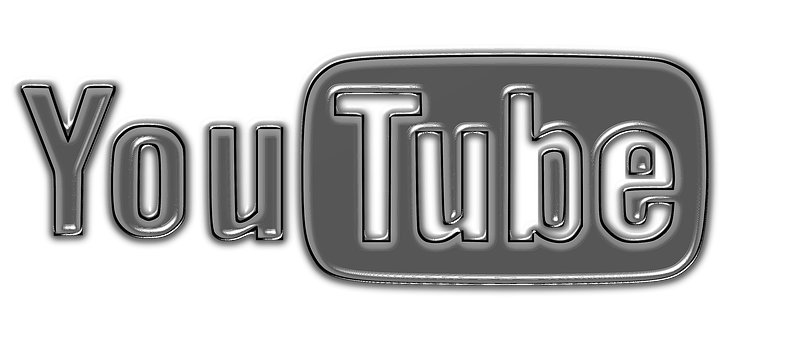 Black You Tube Logo PNG