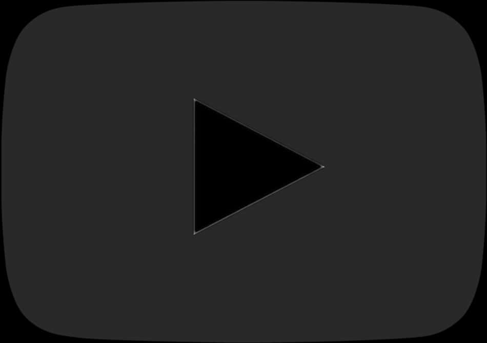 Black You Tube Logo Icon PNG