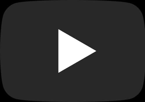 Black You Tube Logo PNG