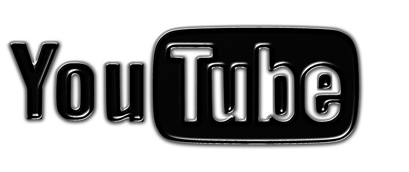 Black You Tube Logo PNG