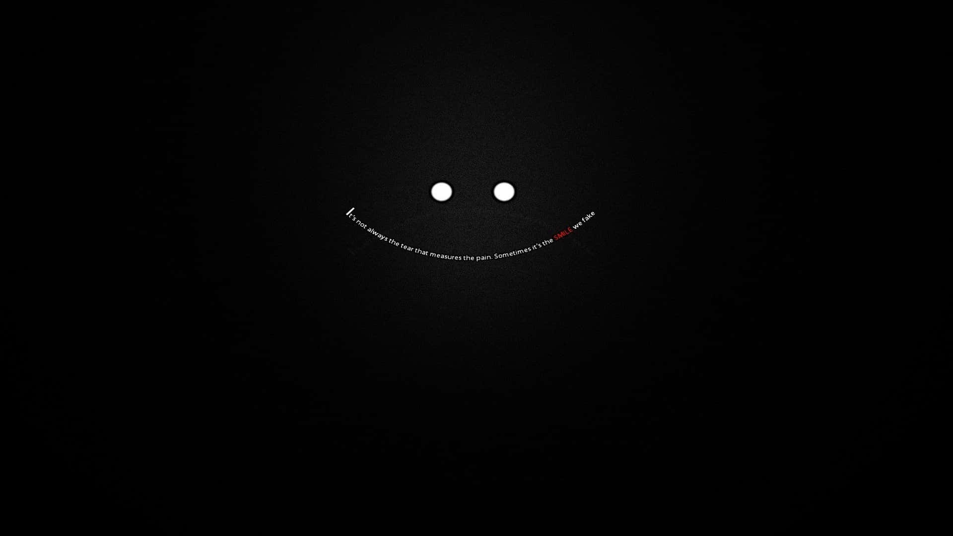 A Black Background With A Smiley Face On It