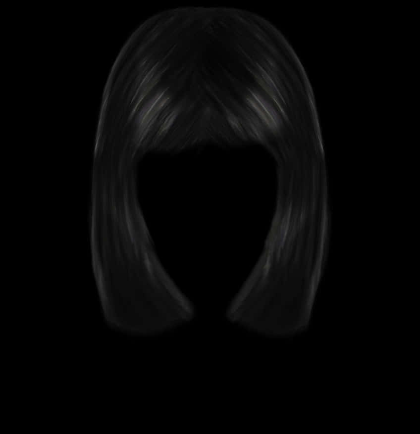 Black_ Hairstyle_ Silhouette PNG