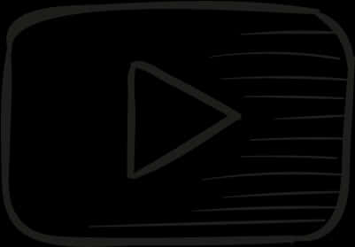 Black_ You Tube_ Logo_ Vector PNG
