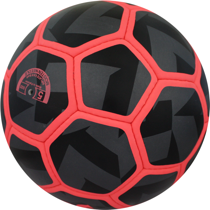 Blackand Red Soccer Ball PNG